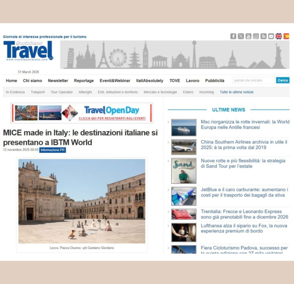 MICE made in Italy le destinazioni italiane si presentano a IBTM World - Travel Quotidiano